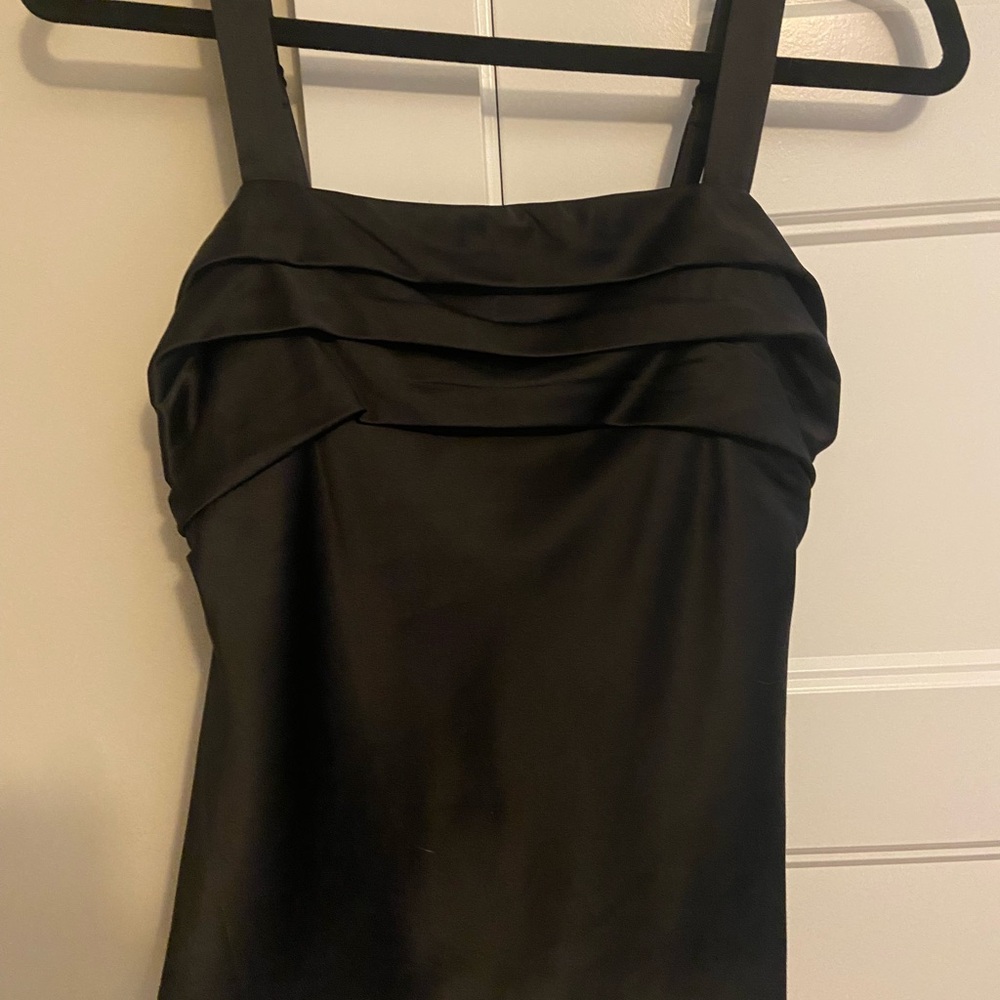 Satin ruched tank/camisole